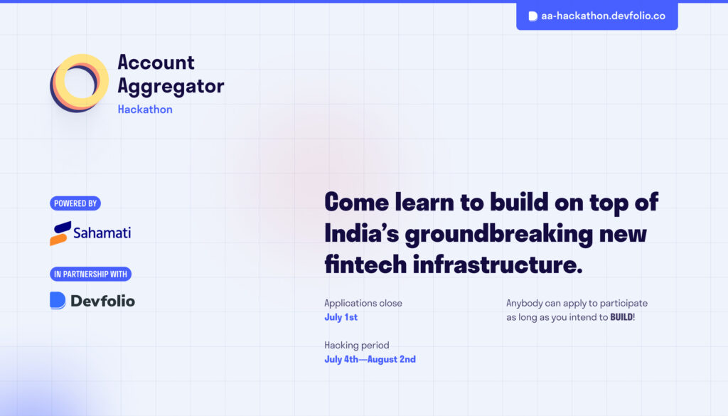 Sahamati Account Aggregator Hackathon 2020