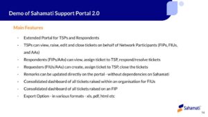 Demo of sahamati support portal 2.0